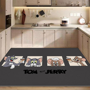 卡通厨房PVC地垫防水防油耐脏防滑可擦免洗专用脚垫家用地毯防脏