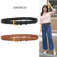 饰夏季 皮带女士2026新款 百搭高级感腰带女黑色装 真皮时尚 配牛仔裤