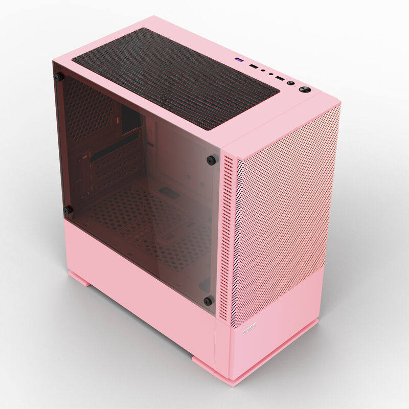 极速硕一(SOEyi)B701台式电脑机箱(全侧透L/支持M-ATX主板/长显