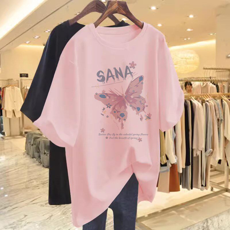 新品孕妇装上衣夏款2025新款夏装印花短袖tO恤女夏季遮肚子不显怀