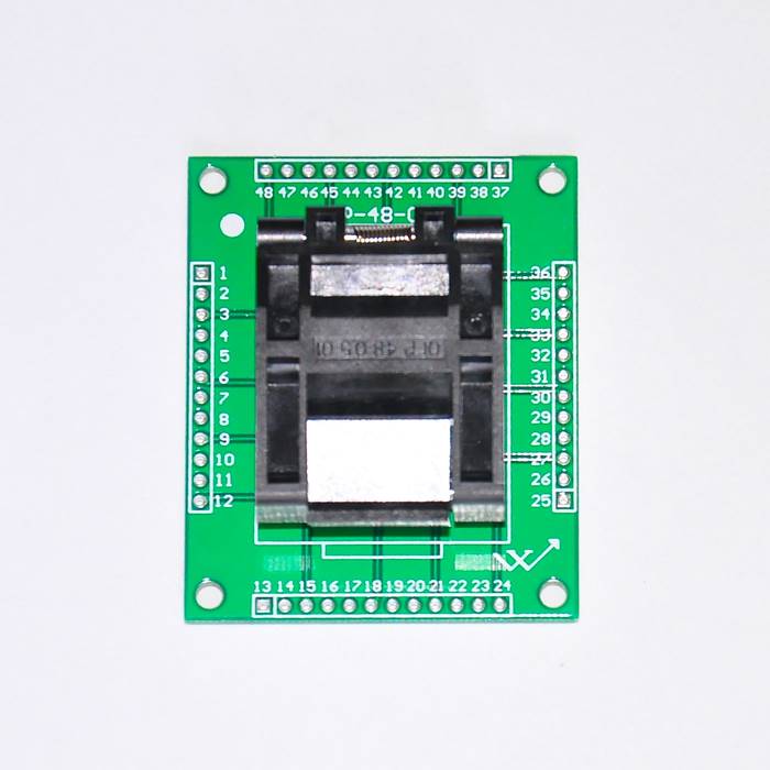 极速LQFP48 优质测试座 烧录座x 程式设计座 IC座子 兼容 FPQ-48-