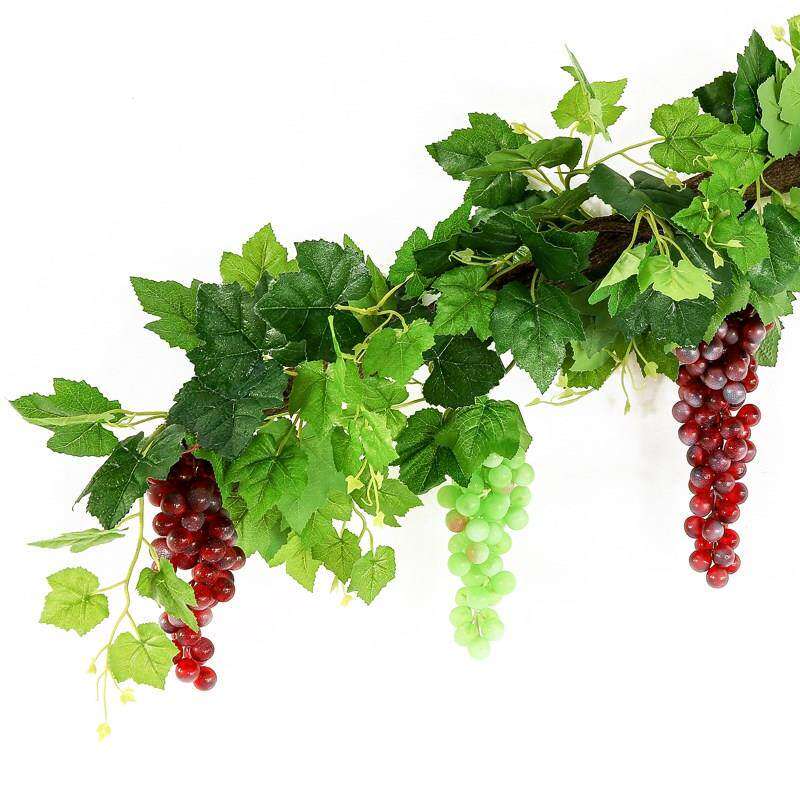 极速藤蔓装饰品树叶包管道假花遮挡葡萄叶缠绕真藤条Y欧式天燃气