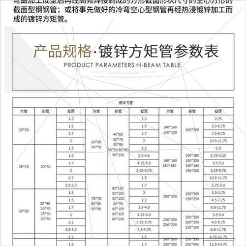 新品热镀锌方管黑方管冷镀锌方t管矩形方管50*70/20*80扁方管40*6