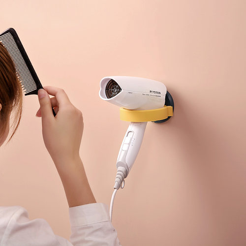 新品免打孔卫生间吹风机架浴室电吹风收纳架厕R所壁挂风筒置物架