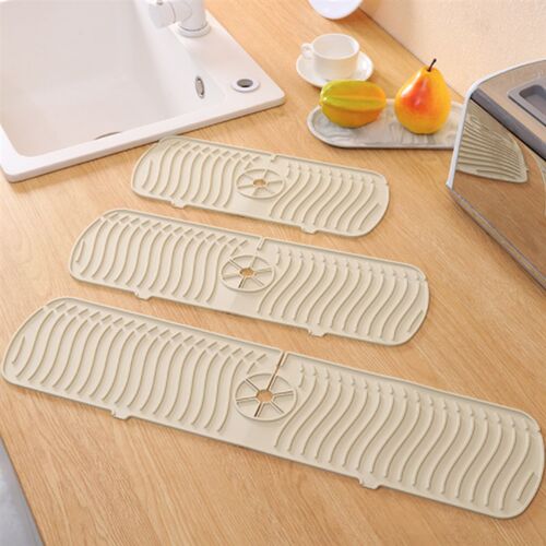 新品Silidcone Faucet Catcher Mat Water Ripples Kitchen Fauce