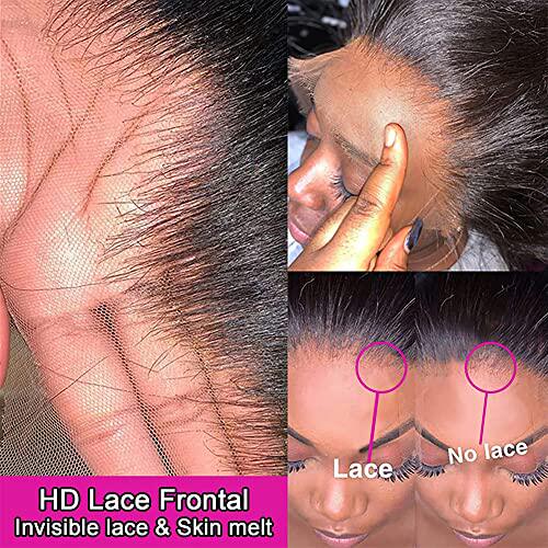 新品serwell Lace Front Wigs Human Hair 13x4 Straight YHD Lac