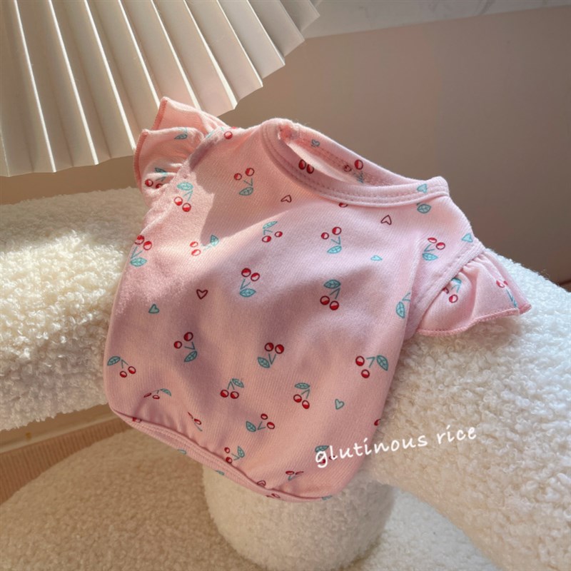 极速韩风狗狗衣服飞袖背心T恤泰迪比熊博美小N型幼犬猫咪服装春夏