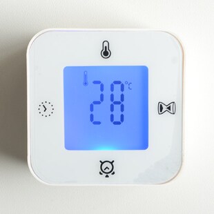 极速闹钟库克斯多功能闹钟静音白色电子钟小闹钟温Z度计计时器