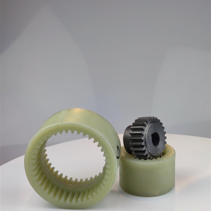 极速NL尼龙套齿式联轴器内齿连轴器曲面齿油泵电机O连接器 NL2345