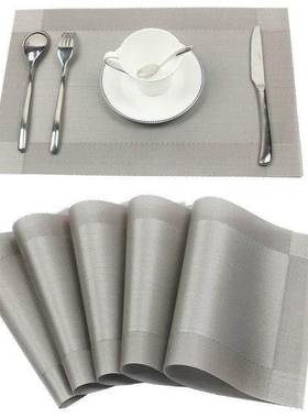 极速pvc placemats wapshable kitchen table heat resistant set