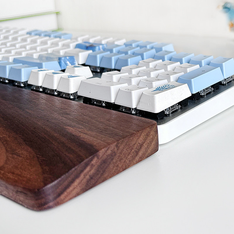 极速键盘手托实木机械键盘掌w托黑胡桃木腕托手腕垫高电竞桌面护