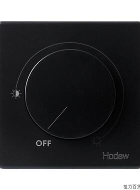 极速可控硅手动调光k2BE黑色调光开关旋钮式86型灯0器00光W超大功