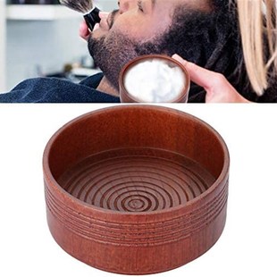 极速Oak Shaving Soap Bowl Wooden Shaving SoaPp Bowl Cup Mug
