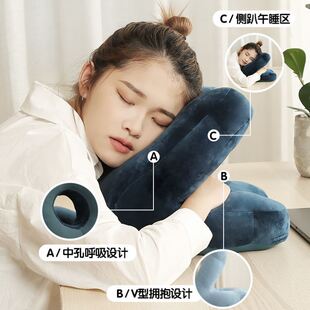 极速午睡a枕头中午趴着睡觉神器专用枕成人趴在桌子上的趴枕睡枕