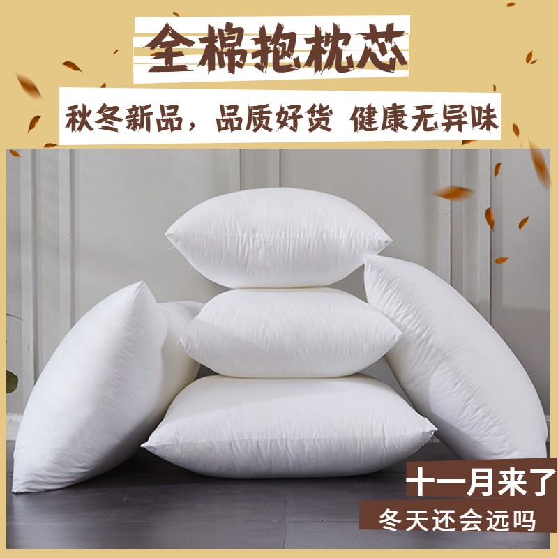 极速抱枕芯填充材料填充物沙发靠背垫芯抱枕心内芯正方S形4540x40