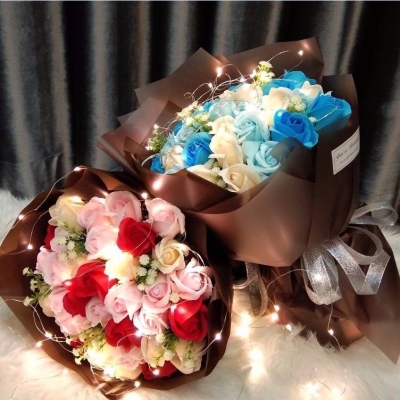 极速七夕c情人节女生礼物创意生日礼品送老婆送闺蜜香皂花束