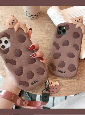 x27趴趴熊曲奇饼干适用vivox23手机壳x21i少女x30立体x9x20硅胶s1软壳x7套y85网红款y93s/y97全包z1z3椭圆y7s