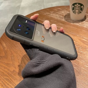 s7潮男女款 s9e x50外壳s10 适用vivoX80手机壳x70简约笑脸x60保护套s15软硅胶s12pro全包防摔x27高级透明x23