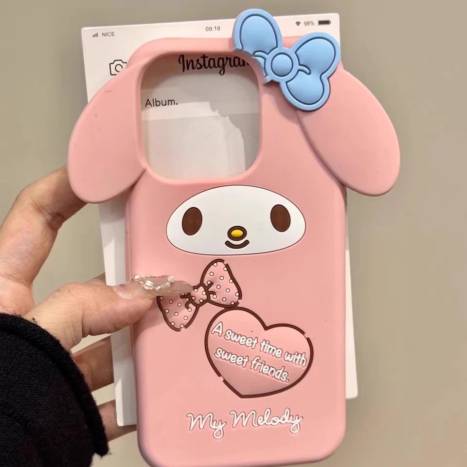 立体卡通美乐蒂适用小米17promax手机壳小米15可爱硅胶米14软壳红米k80粉爱心k70全包note13女note11tpro防摔,3C数码配件,手机保护套/壳,淘宝优惠券,粉丝福利购,淘宝优惠卷