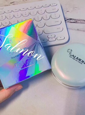 拍1发2 salmon幻彩鲑鱼气垫 新版双层 遮瑕 水润官方授权防伪可查