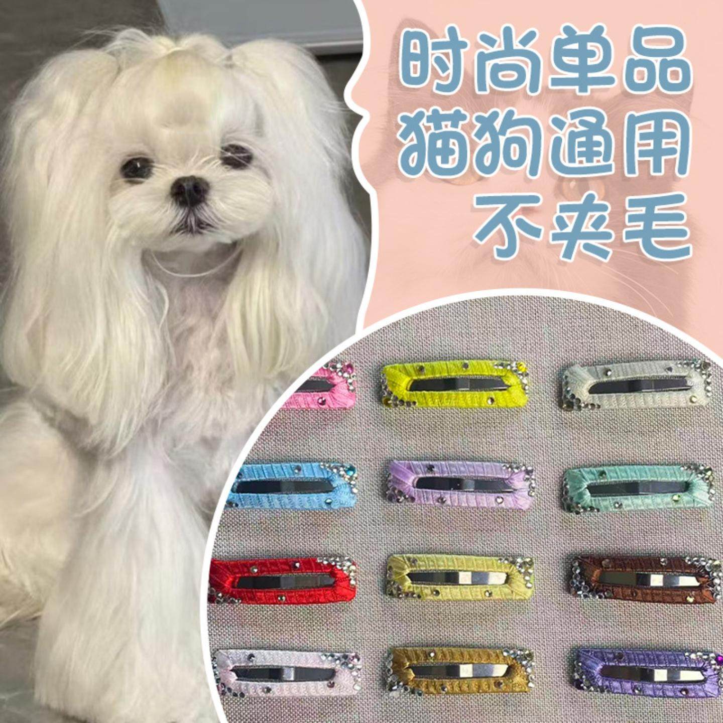 新款创意狗狗bb夹萌宠头饰碎毛夹装饰马尔济斯时尚宠物发夹,模玩/动漫/周边/娃圈三坑/桌游,棉花娃娃场景道具娃屋,淘宝优惠券,粉丝福利购,淘宝优惠卷