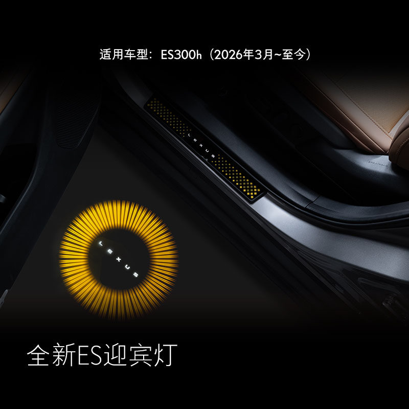 雷克萨斯原厂ES300H迎宾灯