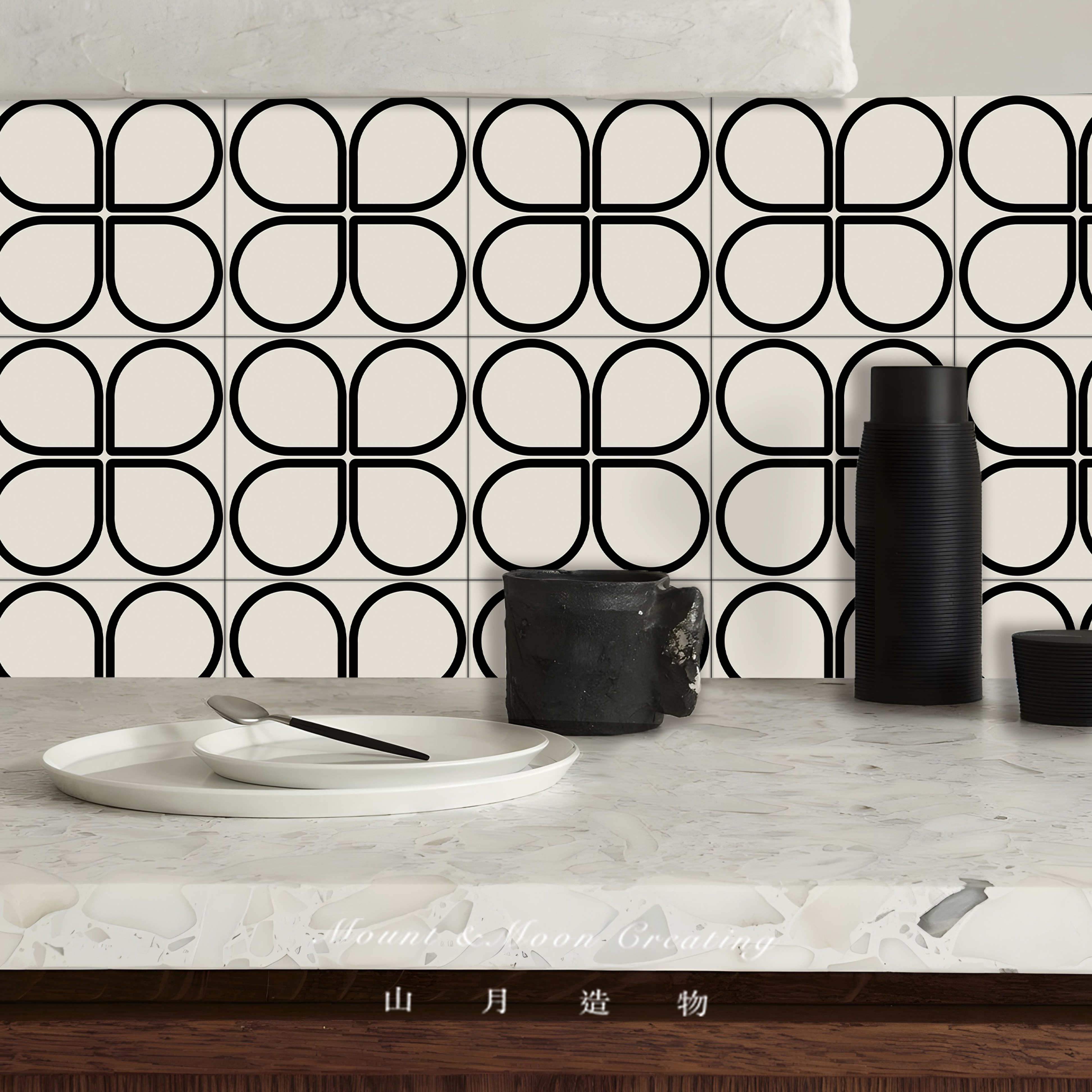 山月造物厨房墙面翻新防水贴纸