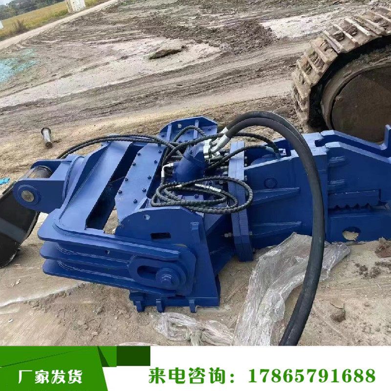 挖机高频打桩机 水泥圆桩钢板 桩打拔一体机 200挖掘机液压打桩锤