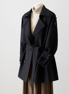 过而歌时尚风衣女宽松春秋加厚秋季外套潮2025新款英伦韩版