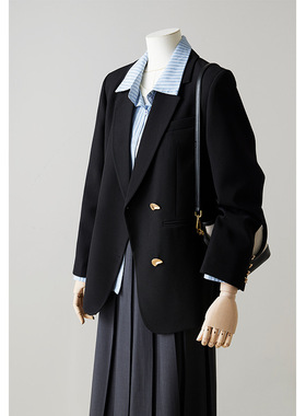 过而歌时尚潮流西装外套女新款百搭春秋设计感小众