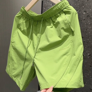 2025夏季 男士 宽松休闲运动裤 子男户外速干薄款 美式 百搭五分裤 短裤