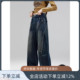 拓谷潮牌磨毛宽松香蕉阔腿牛仔裤 Q53000 高腰显瘦弯刀裤 冬季 新款