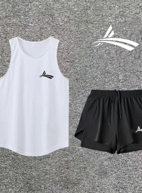 沃兰Volan训练夏季速干套装跑步运动学生背心短裤三分男女马拉松