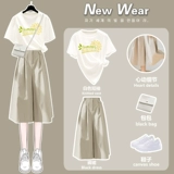 Платье, летняя одежда, штаны, комплект для школьников, летняя юбка, для средней школы, подходит для подростков