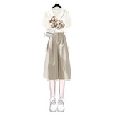 Платье, летняя одежда, штаны, комплект для школьников, летняя юбка, для средней школы, подходит для подростков