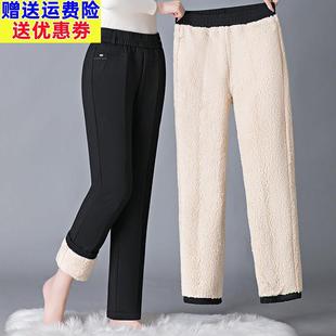 加绒加厚妈妈休闲老人太太保暖长裤 女中老年人裤 宽松 子冬装 奶奶裤