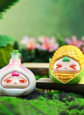 新款潮玩可爱童话蔬菜园盲盒小摆件儿童节日礼物卡通公仔桌面摆件