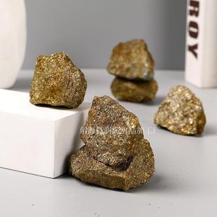 黄铁矿原石水晶共生原石矿物晶体矿石奇石观赏摆件原石