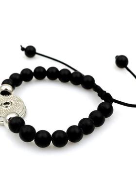 世界杯足球队串珠手链男女潮流时尚黑色手串德国西班牙巴西手饰品