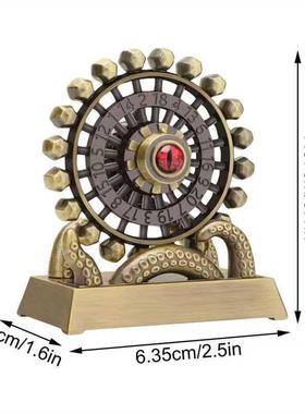 跨境爆款地下城玩家的独特礼物章鱼之眼旋转合金转盘桌面摆件