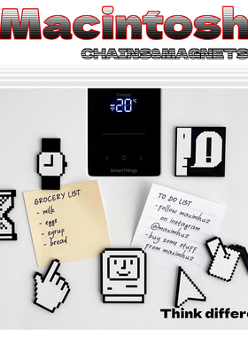 GENTLE BOMB Macintosh冰箱贴 复古麦金塔图标 像素图标钥匙链