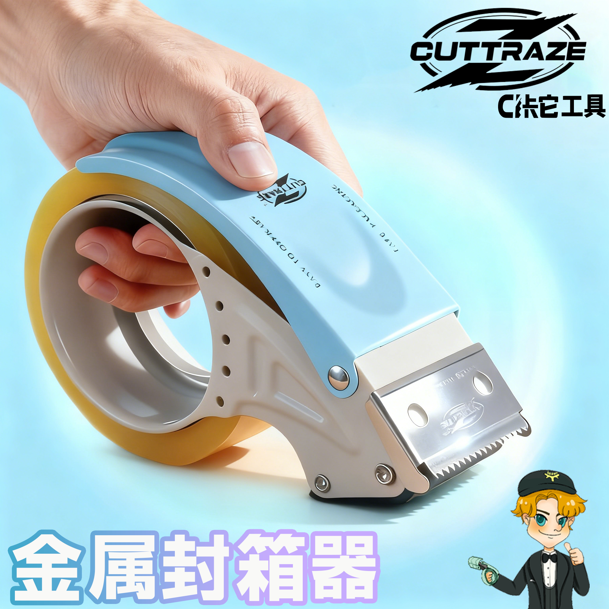 大号透明胶带切割器5-6CM