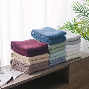 毛巾被 盖毯沙发巾布艺床罩盖布夏季 全棉线 线毯纯棉空调毯子休闲