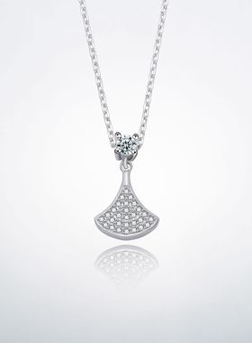 法国george melis新款s925银锁骨链女小众高级感小裙子项链吊坠