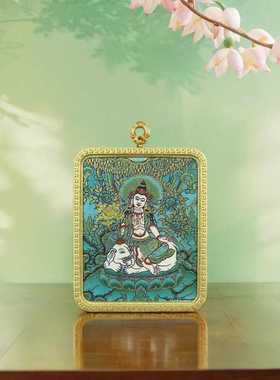 十二生肖本命佛唐卡吊坠项链挂件