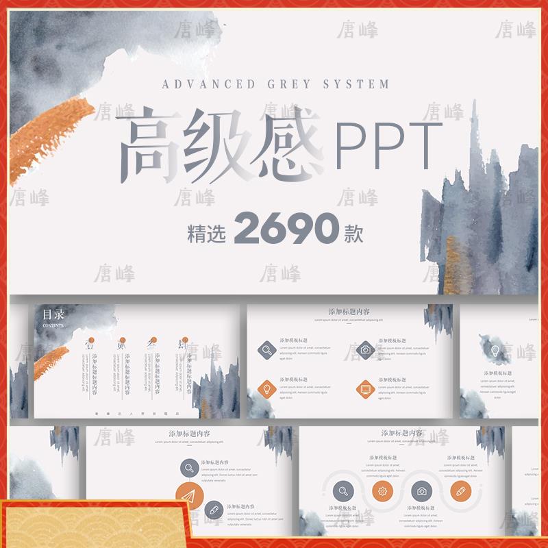 ppt模板高级感简约商务毕业答辩教师课件工作汇报总结动态模版