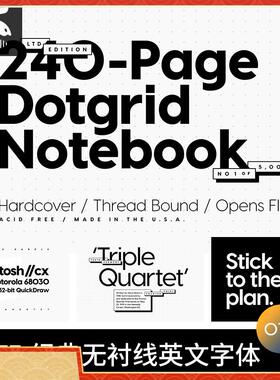 经典英文字体Visby CF字体简约极简无衬线Ai电脑字体PS字体包下载