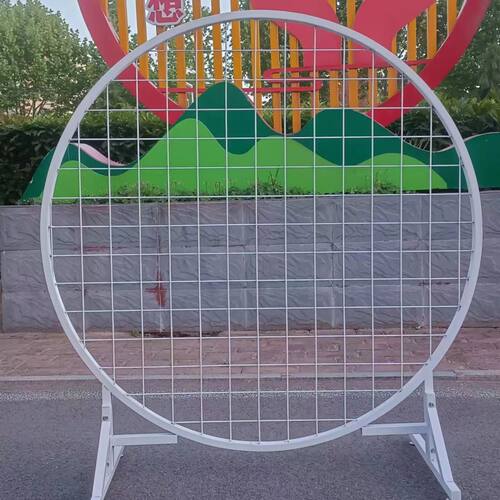 圆形网格展示架婚庆饰品落地