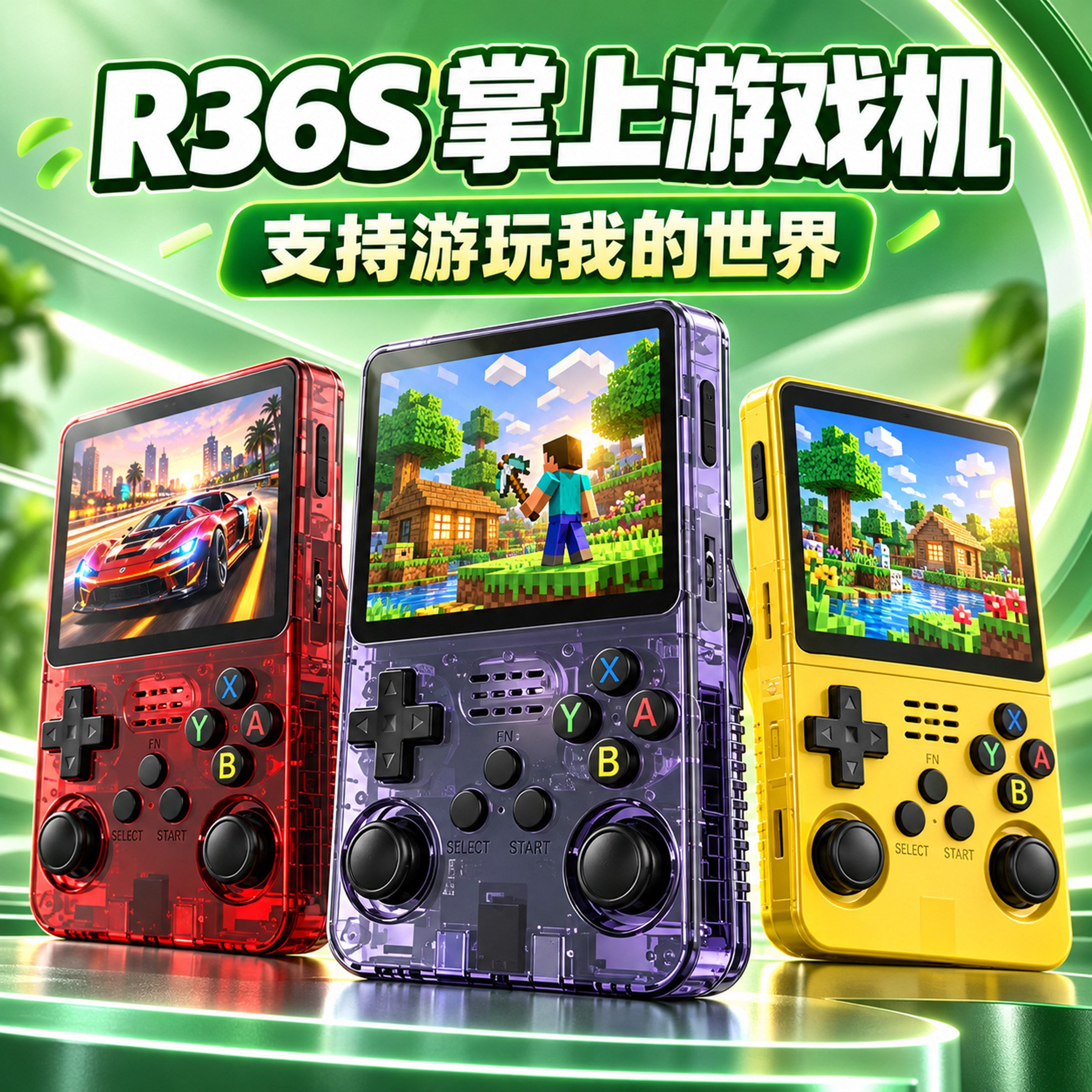 德国SUIDISI正版我的世界r36s掌上游戏机GTA儿童男孩玩具生日礼物