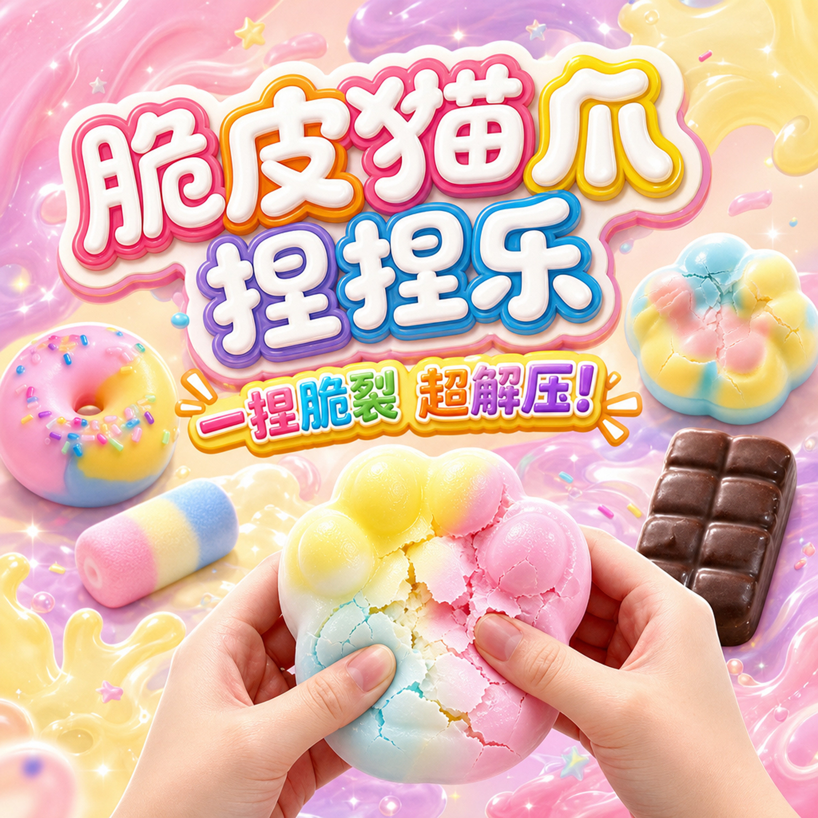猫爪脆皮慢回弹解压捏捏乐图片